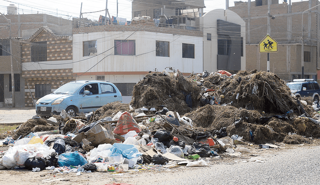 Impacto. Acumulación de residuos sólidos prolifera por diversos puntos de la provincia de Chiclayo: contaminación en las calles. Foto: difusión