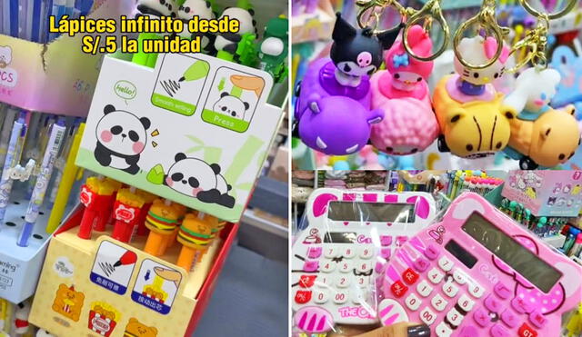 En el Centro de Lima, existe una variedad de tiendas que ofrecen productos importados. Foto: composición LR/captura/Jackeline Daysi/TikTok
