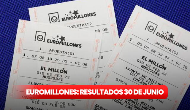 Revisa los resultados del sorteo Euromillones del viernes 30 de junio de 2023. Foto: composición LR/euromillones