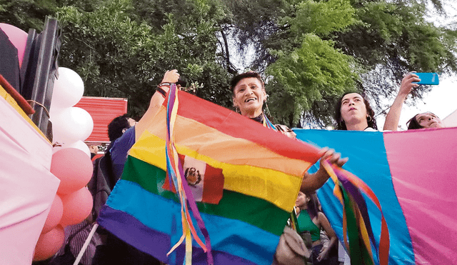 Rechazan. Comunidad LGBTIQ+ marchó en calles de Piura. Foto: Almendra Ruesta/La República