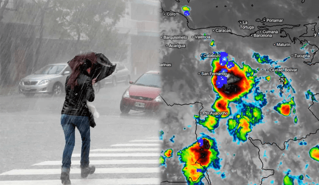 La onda tropical 14 llega a Venezuela generando más lluvias. Foto: composición LR/ El Diario/ Inameh