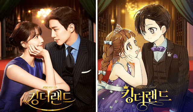 Yoona (SNSD) y Junho (2PM) protagonizan la comedia romántica "King the land", la cual cuenta con un cómic web. Foto: composición LR/JTBC/Webtoon