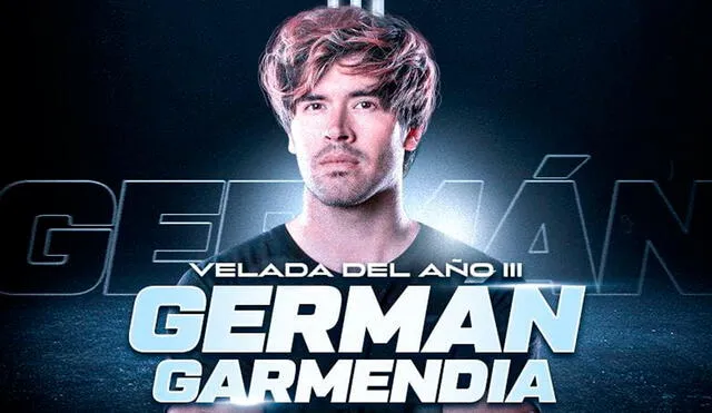 El youtuber chileno German Garmendia será el main event de La Velada del Año III. Foto: ubeat