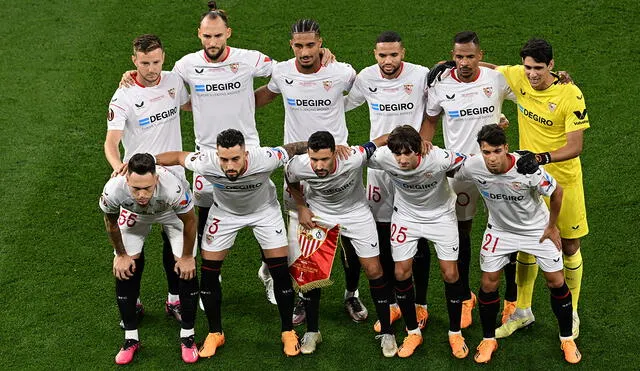 Sevilla es campeón de la Europa League y jugará la Champions League de la próxima temporada. Foto: AFP