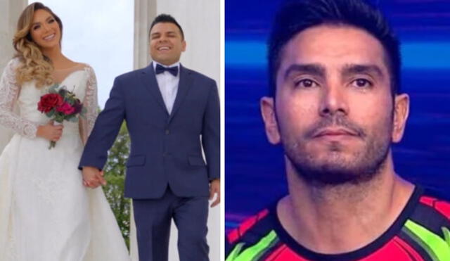 Rodney Rodríguez se casó con Isabel Acevedo a inicios de este año. Foto: composición LR/Isabel Acevedo/Instagram/captura/América TV