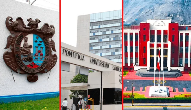 La UNMSM y la PUCP son algunas de las universidades mejore posicionadas en las listas de entidades internacionales que las evalúan. Foto: Composición LR / UNMSM / PUCP / El Peruano