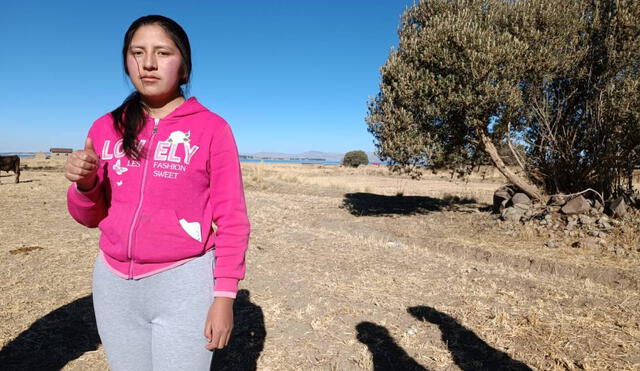 Mary Lucy Calisaya Serrano es estudiante del COER Puno. Foto: Liubomir Fernández/La República