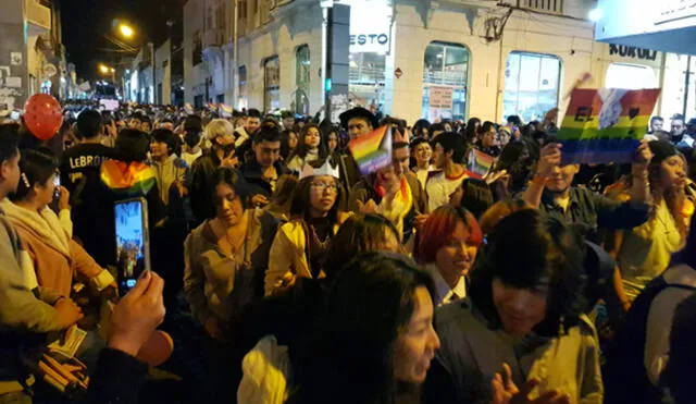 Arequipa. Marcha del Orgullo fue a nivel nacional. Foto: Wilder Pari, La República