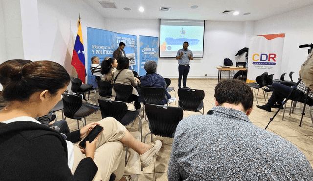 Venezolanos en Perú se reúnen para promover la elección Primaria 2023 que se realizará el 22 de octubre. Foto: cortesía