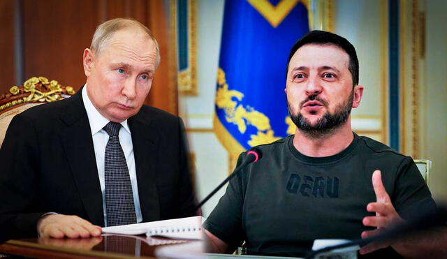 Zelenski declaró que la autoridad de Putin se ha visto resquebrajada ante la rebelión del grupo Wagner. Foto: composición LR/AFP/El País - Video: CNN