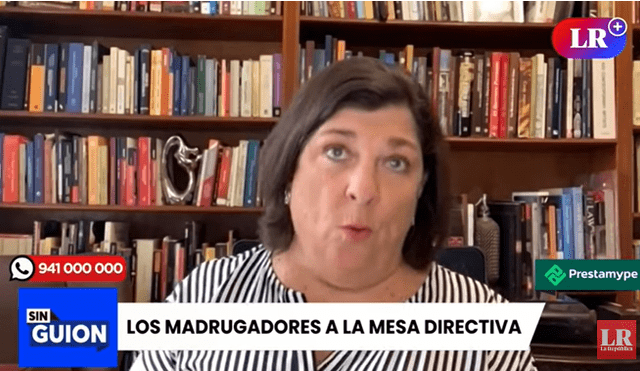 La periodista Rosa María Palacios se pronunció sobre el extraño favoritismo hacia Waldemar Cerrón por parte del Congreso. Foto: captura/Sin Guión