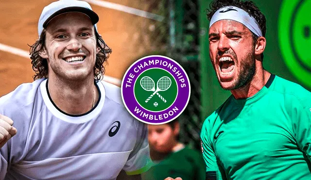 Repasa los mejores momentos del choque de primera ronda entre Nicolás Jarry vs. Marco Cecchinato EN VIVO por Wimbledon 2023. Foto: composición de Gerson Cardoso/LR/AFP/Wimbledon