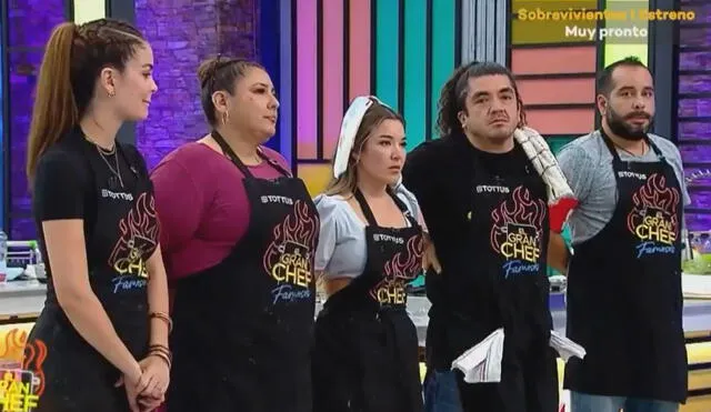Tres famosos pasaron a la noche de eliminación en "El gran chef: famosos". Foto: captura de Latina