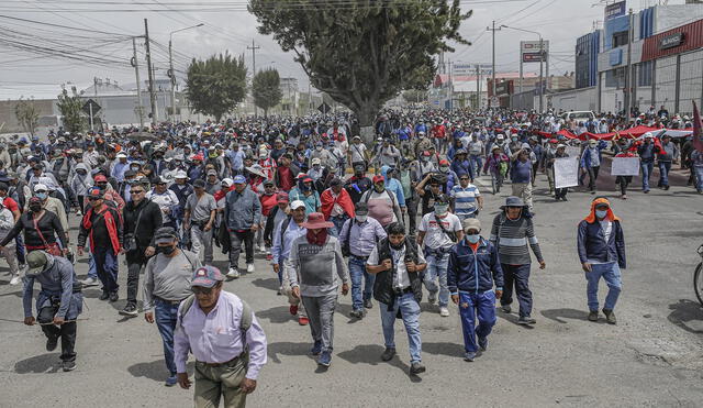 Acordaron plataforma nacional de lucha, que incluye sanción para responsables de muertes. Foto: Rodrigo Talavera/ La República