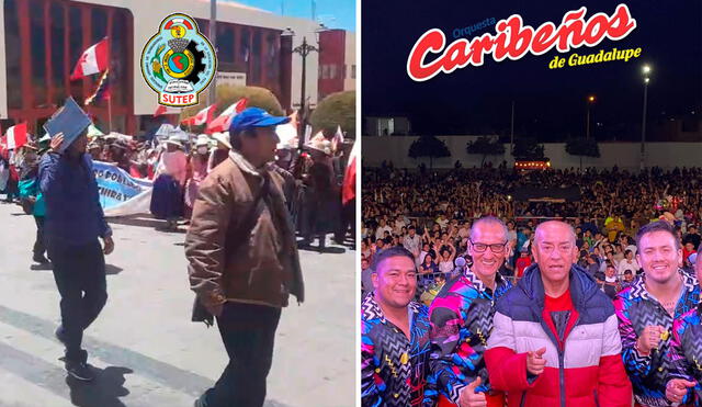 Día del Maestro se celebra el 6 de julio en el Perú. Foto: composición La República/Liubomir Fernández/Sutep/Facebook Caribeños de Guadalupe