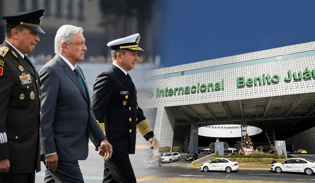 La Marina asumió la seguridad del aeropuerto en febrero de 2023. Foto: composición LR/ El País/ Gobierno de México