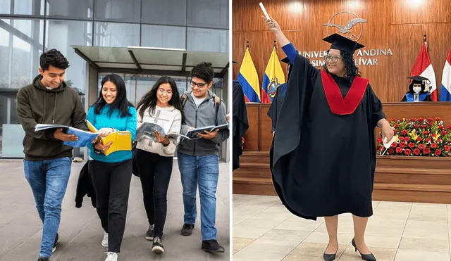 La maestría y el diplomado tienen diferentes requisitos, según la Ley Universitaria. Foto: composición LR/Andina/Twitter/Universidad Andina