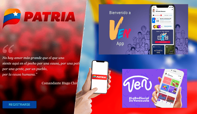 Ahora se puede asociar la VenApp a la Plataforma Patria. Foto: composición LR/Carnet de la patria/El Vigilante Web/Billiken/Gobierno Bolivariano de Venezuela/Noticia Al Mundo