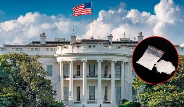 En vísperas del 4 de julio, un aparente paquete de cocaína fue encontrado en la Casa Blanca. Foto: composición LR/Rolling Stones/Gizmodo -  Video: @UniNoticias/Twitter