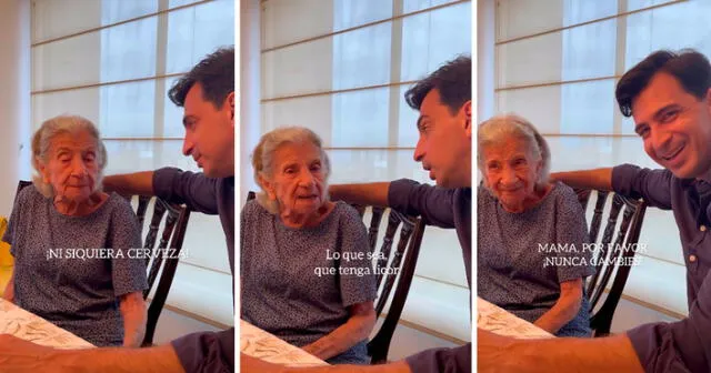 La adulta mayor sorprendió al revelar los supuestos beneficios de tomar licor. Foto: composición LR/captura de Instagram/@MarcelaGarciaCP La adulta mayor sorprendió al revelar los supuestos beneficios de tomar licor. Foto: composición LR/captura de Instagram/@MarcelaGarciaCP