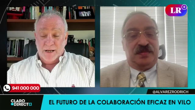 Augusto Álvarez Rodrich conversa con Luis Vargas sobre el impacto de la ley que limita la colaboración eficaz. Foto/Video: LR+