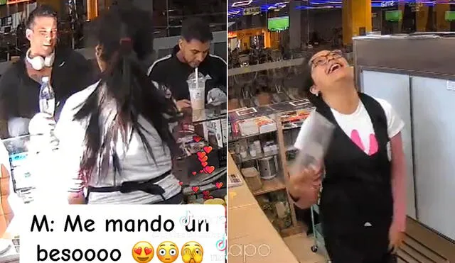 Joven se emoció tras conocer a popular cantante Christian Domínguez. Foto: composición LR/ captura Tentaciones Fit Perú   Video: Tentaciones Fit Perú-TikTok