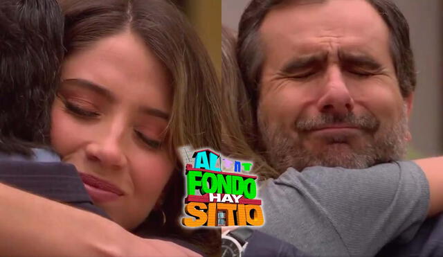 Un abrazo selló un emotivo momento en el que padre e hija se pidieron perdón. Foto: composición LR/América TV - Video: América TV