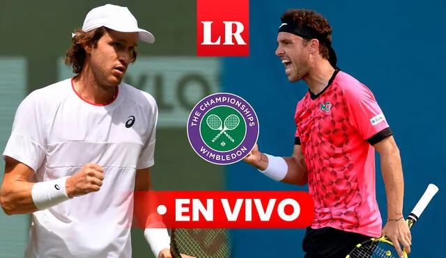 El partido de Nicolás Jarry vs. Marco Cecchinato se jugó en la cancha 5 de Wimbledon. Foto: composición LR/AFP