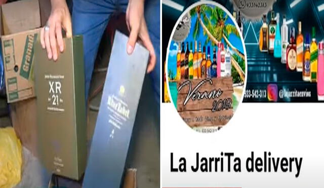 La banda también comercializaba los licores bamba en una página de Facebook de nombre "La Jarrita de Dilivery". Foto: Panamericana| Video: Panamericana