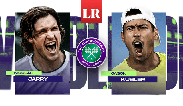 Star Plus transmitirá todo el partido de Nicolás Jarry vs. Jason Kubler EN VIVO por Wimbledon 2023. Foto: composición LR/Jarry/Kubler/Wimbledon