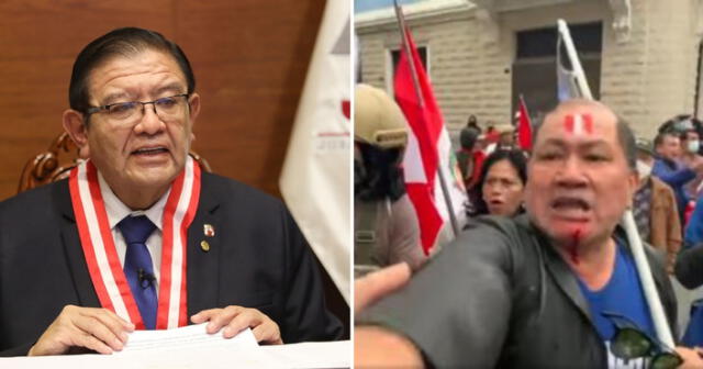 El presidente del JNE adelantó que la democracia en el Perú se encuentra en peligro por proyecto que busca el juicio político a autoridades electorales. Foto: composición LR