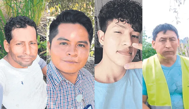 Cuatro personas desaparecen en el distrito de Río Tambo por lo que sus familiares exigen justicia y que se haga la búsqueda respectiva. Foto: composición LR