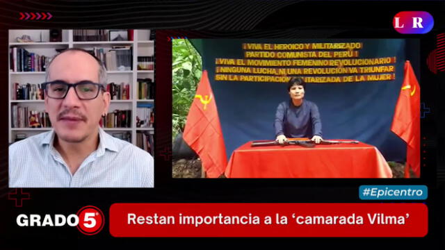 David Gómez Fernandini se refirió a las declaraciones de la camarada 'Vilma'. Foto/Video: "Grado 5"/ LR+