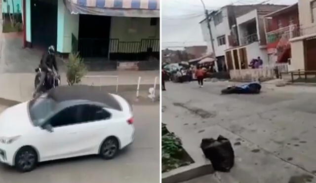 Según los vecinos, un comerciante resultó herido durante la balacera ocurrida en San Juan de Lurigancho. Foto: Latina| Video: Latina