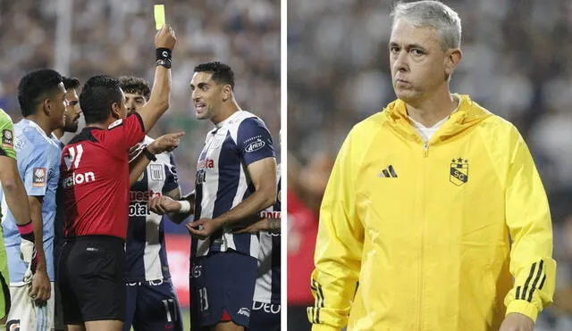 Tiago Nunes se mostró satisfecho con la forma de arbitrar de Joel Alarcón. Foto: composición de LR/Luis Jiménez/GLR | Video: Liga 1 Max