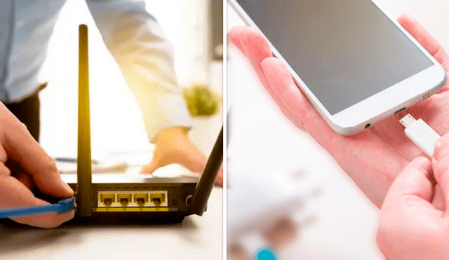 Conectar nuestro celular por cable a un router mejora la velocidad de internet. Foto: composición LR/TecnoUpdates/PCMag