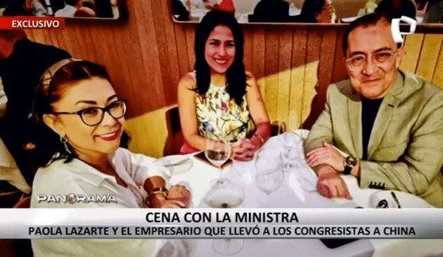 Paola Lazarte asumió el MTC en diciembre del 2022, formó parte del primer gabinete de Dina Boluarte. Foto: captura de “Panorama” - Video: “Panorama”