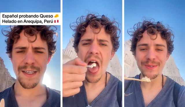 El español señaló que es uno de sus postres favoritos del momento. Foto: composición LR/capturas de TikTok/@DanibonitoK