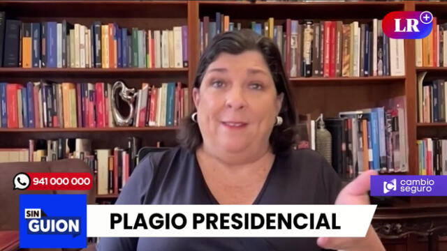 Rosa María Palacios arremete contra Dina Boluarte. Foto/Video: LR+