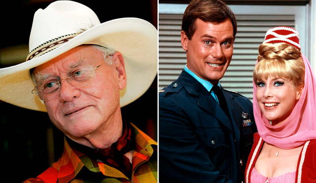 Larry Hagman, quien interpretó al recordado Mayor Anthony Nelson en “Mi bella genio”, falleció a los 81 años de edad. Foto: composición LR/Associated Press /NBC