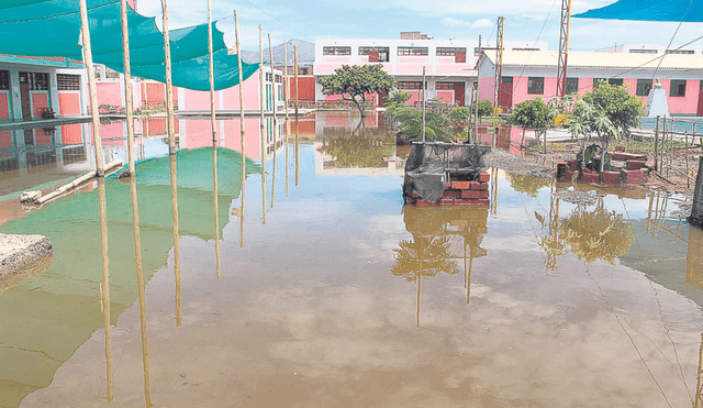 Afectados. Los colegios están expuestos al cambio climático. Foto: Andina