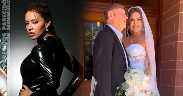 La modelo contrajo matrimonio con un empresario y compartió videos inéditos de la boda. Foto: composición/Instagram Karla Casos/difusión