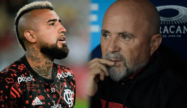 Vidal cumplió un año de contrato con Flamengo. Ahora se iría a otro club del Brasileirao. Foto: composición LR/AFP