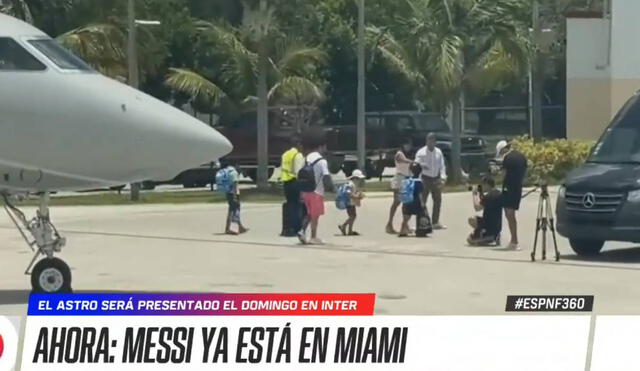 Lionel Messi ya se encuentra en Miami tras finalizar sus vacaciones. Foto: captura/ESPN - Video: ESPN