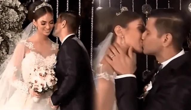 Natalie Vértiz y Yaco Eskenazi se casaron por civil en el 2015. Foto: composición LR/captura/YouTube - Video: YouTube/América TV