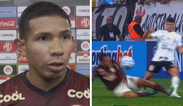 Edison Flores opinó que la roja a Alex Valera "fue interpretación del árbitro". Foto: captura de DSports | Video: DSports