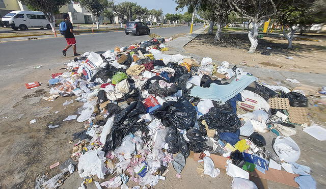 Basurales. Calles y avenidas de Chiclayo, llenas de basura. Foto: Clinton  Medina/La República