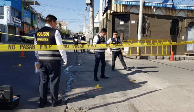 Diligencias. Policía verificó lugar donde ocurrió el disparo. Foto: La República