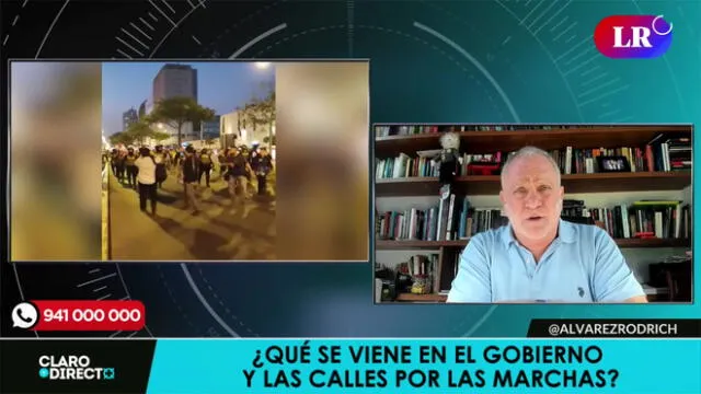 Augusto Álvarez Rodrich se refiere a la situación política. Foto/Video: LR+