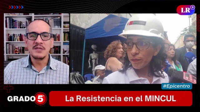David Gómez Fernandini se refiere a la renuncia de Diana Álvarez. Foto/Video: Grado 5 - LR+